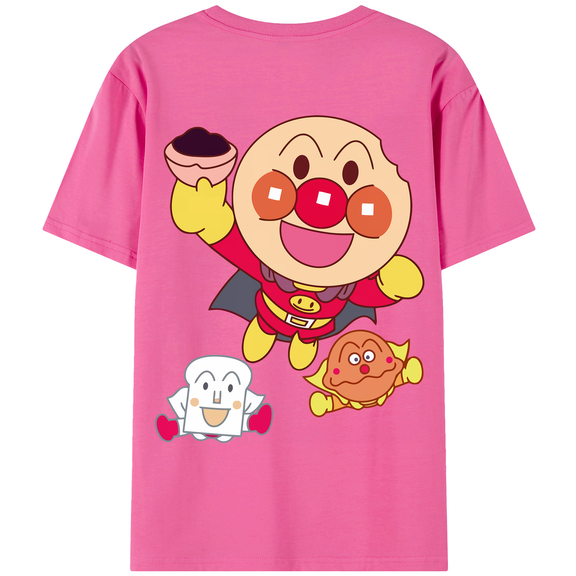 （画像用） アンパンマン Anpanman レディース半袖Tシャツ(バックプリント)